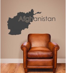 Afghanistan als Wandtattoo