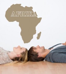 Afrika Umriss als Wandtattoo