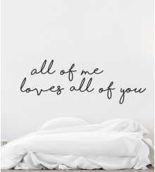 Wandtattoo all of me loves all of you 