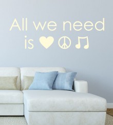 All we need.. als Wandtattoo