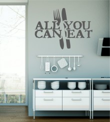 All you can eat als Wandtattoo
