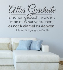 Alles Gescheite.. als Wandtattoo