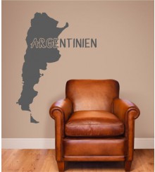 Argentinien als Wandtattoo
