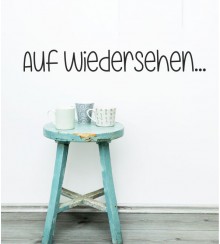 Auf Wiedersehen! als Wandtattoo