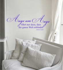 Auge um Auge als Wandtattoo
