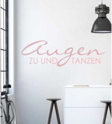 Augen zu... als Wandtattoo