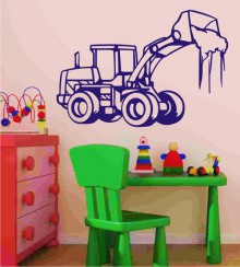 Bagger als Wandtattoo