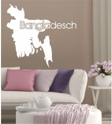 Bangladesch als Wandtattoo