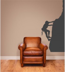 Bergsteiger als Wandtattoo