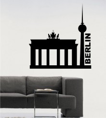 Berlin 2 als Wandtattoo. Das Brandenburger Tor als stylischer Wandaufkleber.
