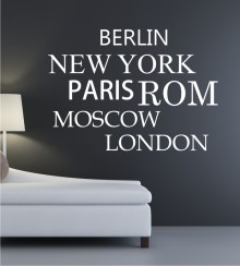 Städte 2 als Wandtattoo 