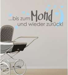 Bis zum Mond als Wandtattoo