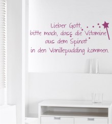 Lieber Gott... als Wandtattoo