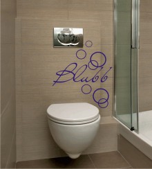 Blubb m. Seifenblasen als Wandtattoo