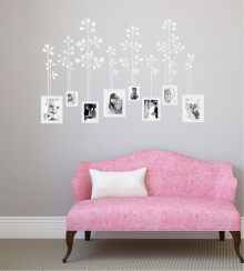 Fotowiese mit Rahmen als Wandtattoo