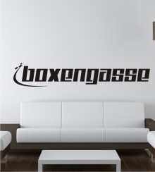 Boxengasse als Wandtattoo