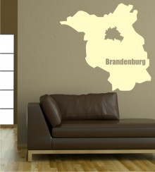 Umriss von Brandenburg als Wandtattoo 