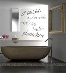 Brausen, aufweichen... als Wandtattoo
