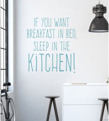 if you want breakfast als Wandtattoo 