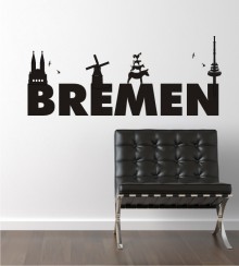 Bremen Schriftzug als Wandtattoo 