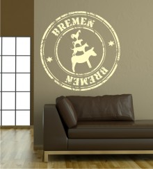 Stempel von Bremen als Wandtattoo 