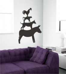 Bremer Stadtmusikanten als Wandtattoo