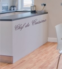 Chef de Cuisine als Wandtattoo