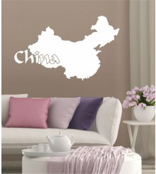 China als Wandtattoo