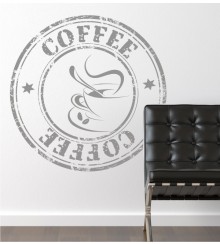 Stempel Coffee als Wandtattoo