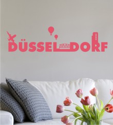 Düsseldorf Schriftzug als Wandtattoo