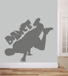 Dance mit Tänzer als Wandtattoo