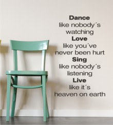 Dance like... als Wandtattoo