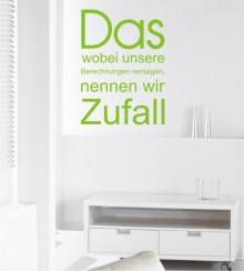 Das wobei... als Wandtattoo 