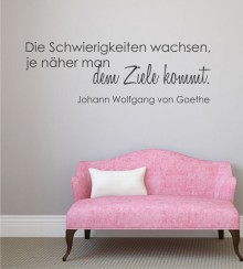 Die Schwierigkeiten.. als Wandtattoo