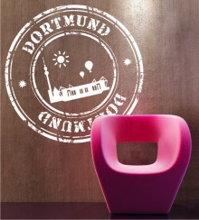 Stempel von Dortmund als stylisches Wandtattoo