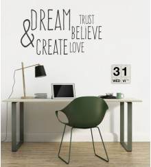 Dream Believe Create als Wandtattoo