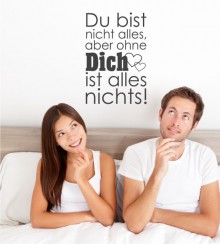 Du bist nicht.. als Wandtattoo