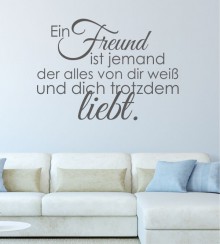 Ein Freund ist... als Wandtattoo