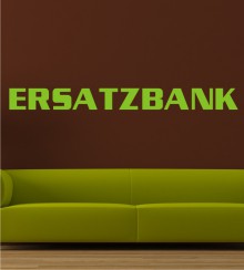 Ersatzbank als Wandtattoo