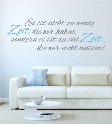 Es ist nicht... als zweifarbiges Wandtattoo