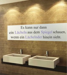 Es kann nur.. als Wandtattoo