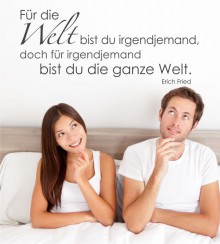 Für die Welt... als Wandtattoo