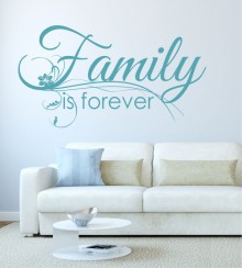 Family is forever als Wandtattoo