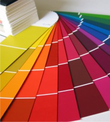 Wandtattoo Farbmuster 