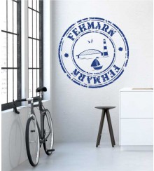 Stempel von Fehmarn als Wandtattoo