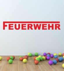 Feuerwehr als Wandtattoo