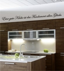 Eine gute Küche... als Wandtattoo