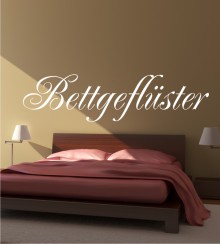 Bettgeflüster als Wandtattoo
