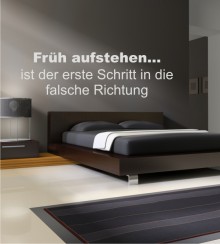 Früh aufstehen ... als Wandtattoo