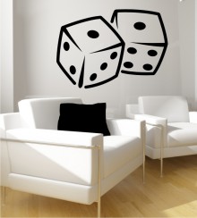 Würfel als Wandtattoo